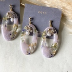 oval hoop・lavender🪻【金具選択】