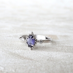 silver925 アイオライト リング(6×4mm)