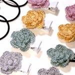 3個セット♡手編みお花の選べるヘアアクセサリー