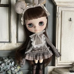 2254 possibles charcoal ワンピース Btype Blythe ブライス アウトフィット 洋服