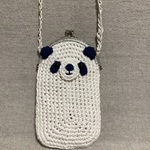 パンダちゃんミニガマ口スマホショルダーバッグ🐼
