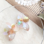 candy〜キャンディ〜　スパンコールレジンピアス・イヤリング　ピンク