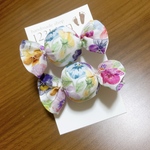 【シンクオブミー】カラフル🍬リバティキャンディリボンヘアゴム