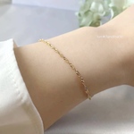 フレンチロープ チェーン ブレスレット　サージカルステンレス スクリュー チェーンのみ