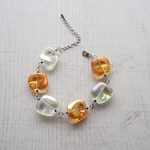 【ビタミンカラー】ガラスのブレスレット（サージカルステンレス）