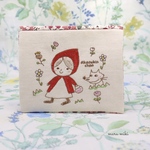 赤ずきん　刺繍ポケットティッシュケース