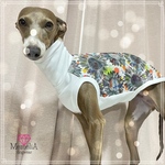 イタグレ用犬服🐩ペイントカラーがおしゃれ♡ひまわりペイントタンクトップ🌻