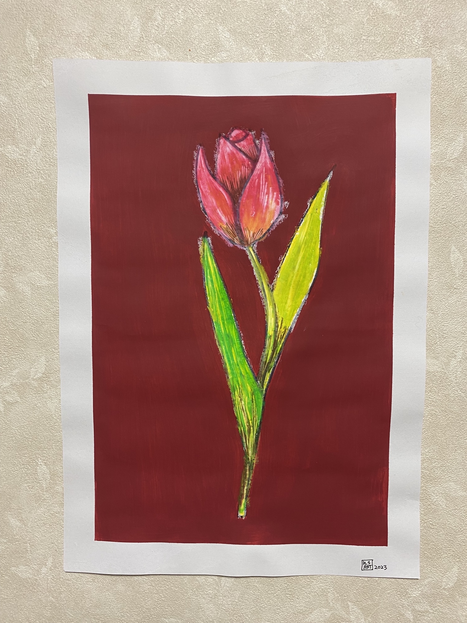 一輪の花(チューリップ)