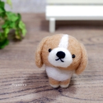 【再販】手乗りビーグル犬  ベージュ
