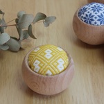 こぎん刺し　ピンクッション　【ふくべ（瓢箪）】
