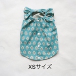 [犬服] XSサイズ 完成品 チワワ　　　　　　　　　　　花柄 キャミソール ワンピース 背中開き バックオープン