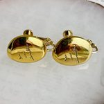 インポートボタン　イヤリング　ゴールド