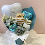 balloon arrangement ( ゴールドボーダー )