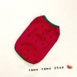 送料無料♡スイカ🍉のタンクトップ XXS〜 犬服 ドッグウェア 夏