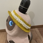 ラボット帽子　サンバイザー黄色