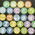 ハンドメイド　壁面飾り　おたんじょうび/お誕生日　保育園／施設　誕生月