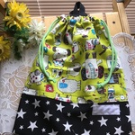 【再5】⭐️専用ページ⭐️可愛いぞう30×28❤️お着替え袋、体操服入れ⭐︎ パジャマ入れ⭐︎ オムツ入れなどに