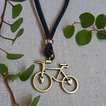 【ふみちゃん様専用オーダー】本革×Bicycle heart withペンダント