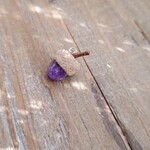 雨音しずくどんぐり　どんぐりチャーム　紫陽花カラーバイオレット