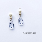 pearl beads＊dot charm pierce