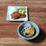 『ご飯ものも麺類も！』●鰻・うどん●ミニチュアフード ２個セット
