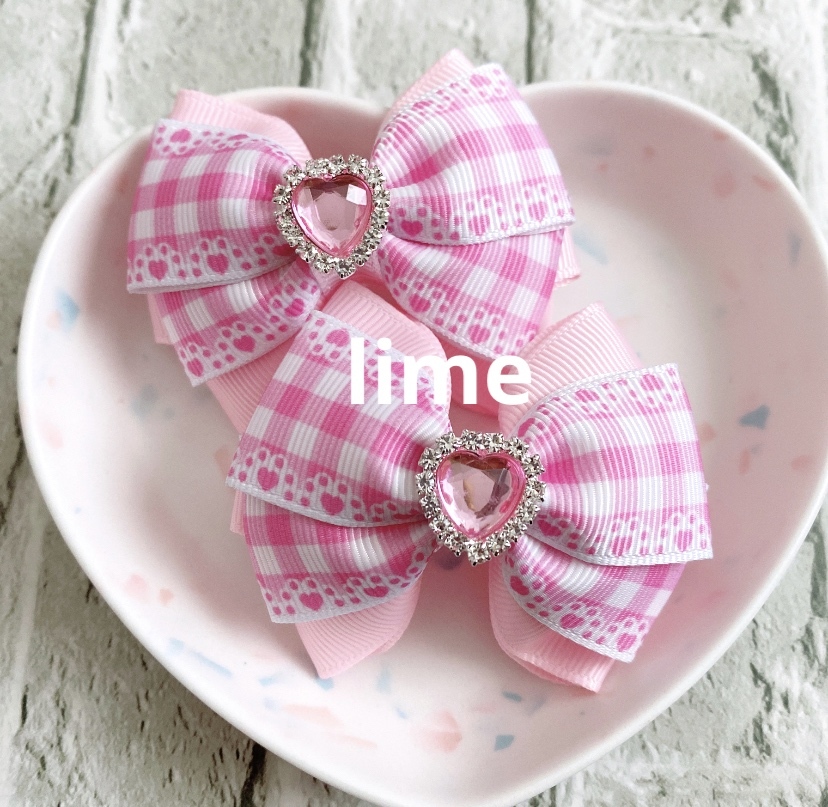 【135】 ハンドメイド　リボン　ヘアゴム 135* ハンドメイド リボン ヘアゴム