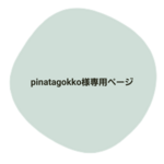 pinatagokko様専用ページ