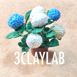 ☆送料無料☆ずっと一緒だよ/白＋青＋水色　紫陽花