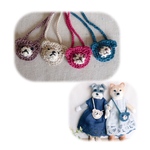 くまさんポシェット(単品販売)♡おめかしわんこドール用お着替え服　(mii._.wool)
