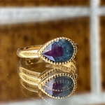 ルビー in カイヤナイト　しずく　1.75ct　シルバーSV925リング