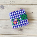 二つ折り財布　check×flower 02