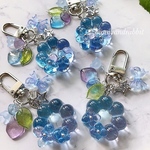 blue＆purple♬.*ﾟ 紫陽花ゼリーキーホルダー  ポンデ型