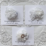 New.    hair clip ໒꒱　ヘアクリップ　ホワイト　ベビーヘアクリップ　キッズ　キッズヘアクリップ　ヘアアクセサリー　アンティーク　誕生日　ハーフバースデー　結婚式