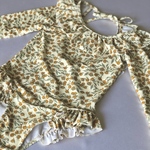 【SALE】Vintage orange ビンテージ風　オレンジ　女の子水着　ベビー水着　ベビースイムウェア　ベビー服　ベビー　子供服　海外水着　水遊び　プール　ベビープール