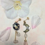 夢桜と月ピアス