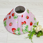 軽量☆肌に優しいエリザベスカラーＭサイズ《ピンクいちご🍓柄》