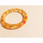 押し花バングル オレンジ薔薇