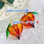 roki-unmo様専用ページです❣️20%OFF価格/揺れる鬼灯のピアス、イヤリング《受注作成》〜天然石アオレンジアベンチュリン付き〜
