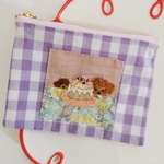手刺繍ファスナーポーチ🌼✨
