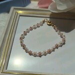 ちいさなお花のブレスレット　No.11