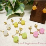 ☆カラフルこんぺいとうのシンプルピアス(小)☆