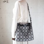 3WAYバッグ（タンバリン・ネイビー×ブラック）ハンドメイド・ミナペルホネン生地使用