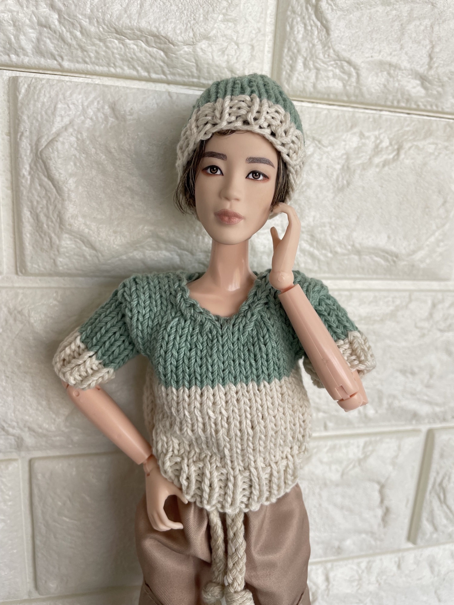 ❣️訳あり品❣️178)BTSマテルドール適合サイズ　ドール用韓服　黄緑xピンク btsマテルドール - 着せ替え服の人気通販 | minne byGMOペパボ