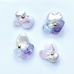 【送料無料】ハンドメイド　レジン　カボション　パーツセット　鉱石　シェル