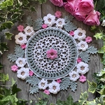 薔薇のリース(大きいサイズ)　33 cm