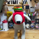【ハンバーガー🍔のっけ帽子】(犬用・猫用)