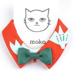 『おてんばえくぼ Orange』おめかし猫さんのための＊付け襟首輪