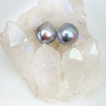 無穴　あこや真珠　バロックパールピアス　イヤリング