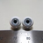 No.152 【10mm】 小さな グラスアイ ドールアイ ハンドメイドドール 材料　約10.1mm/9.8mm（マルチカラー）