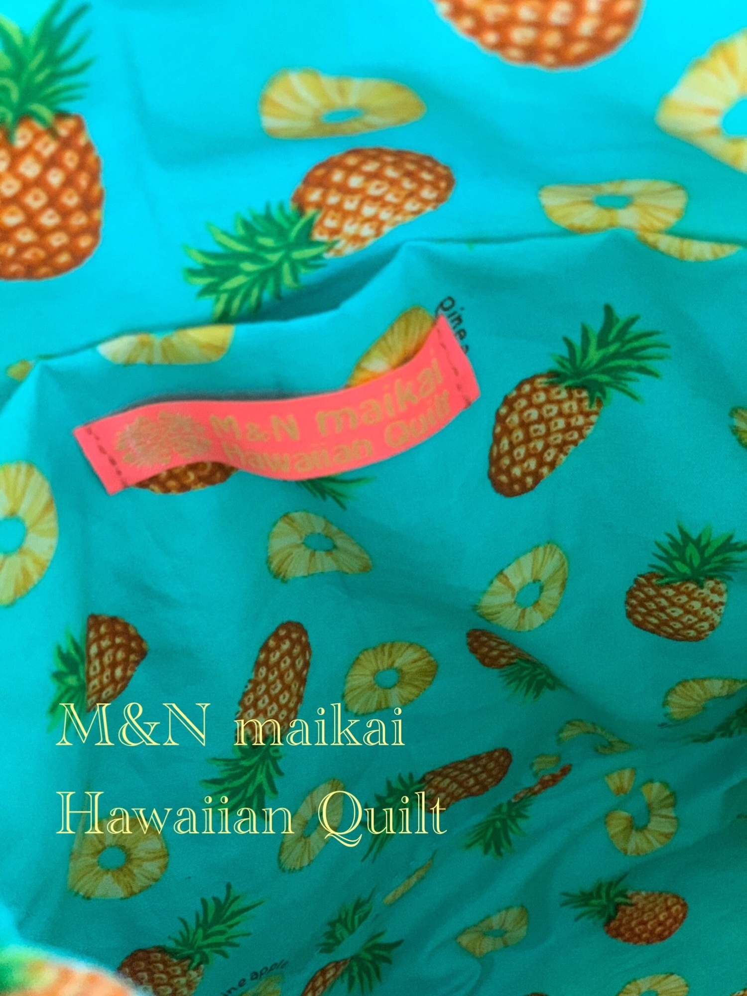 ハワイアンキルト♡トートバッグ♡パイナップル - M&N maikai Hawaiian